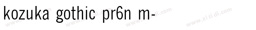 kozuka gothic pr6n m字体转换